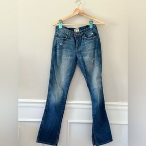 EUC Current/Elliott The Slit Slim Boot Blue Jeans - 27